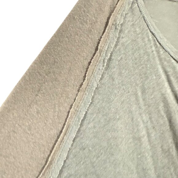 Free People We the Free Grand Slam Henley Size M NWOT Gray and Heather Gray Blue - Picture 2 of 9